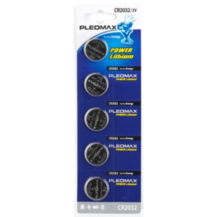 Батарейки Pleomax CR2032 3V BL5