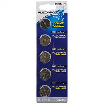 Батарейки Pleomax CR2016 3V BL5
