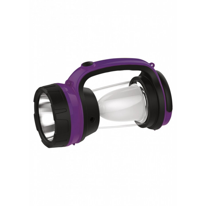 Космос фонарь кемпинговый 2008M-LED (2акк.4V 0,9Ah) 3Wсв/д+24св/д0,5W(420lm), фиолет/пласт 220v