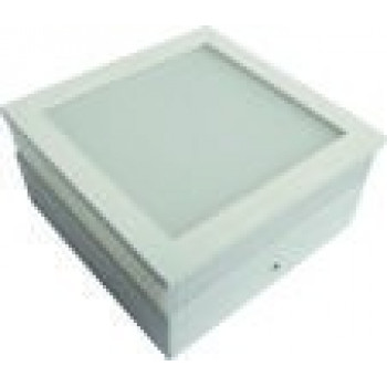 LEEK светильник светодиодный накладной 12W(720lm) 6000K квадрат с просветом 122x62 LE LED SL2S 12W 6K