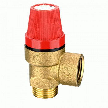 СТМ ТЕРМО Клапан предохранительный 1/2" гайка-штуцер 3 Бар CRVP3M12