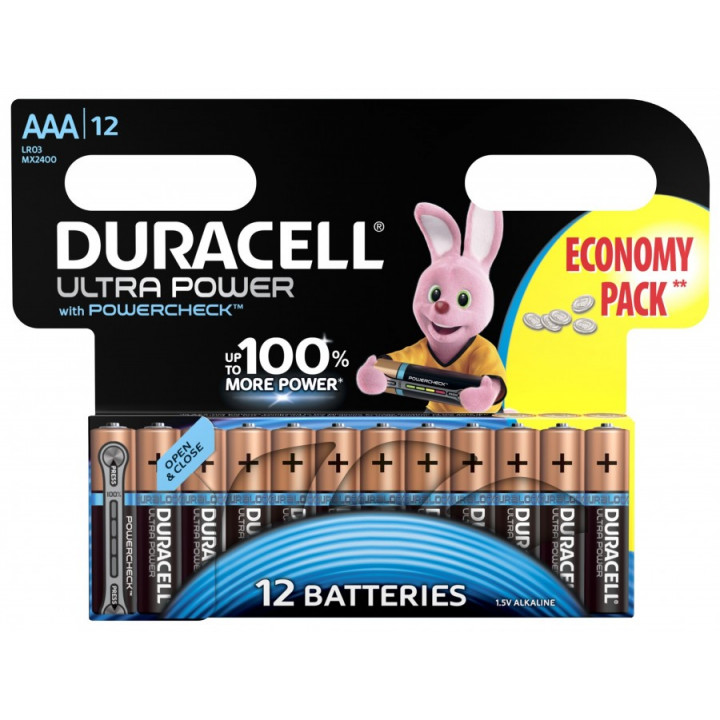 Батарейки Duracell ULTRA POWER LR03/286 BL12