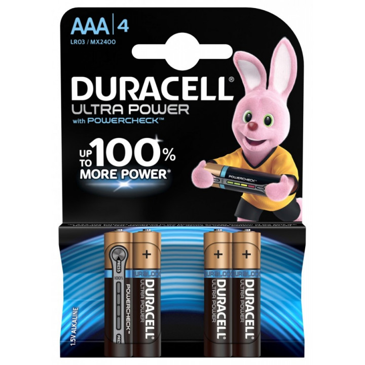 Батарейки Duracell ULTRA POWER LR03/286 BL4