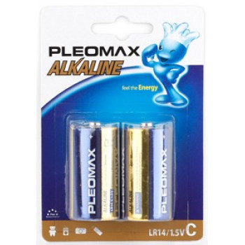 Батарейки Pleomax LR14/343 BL2